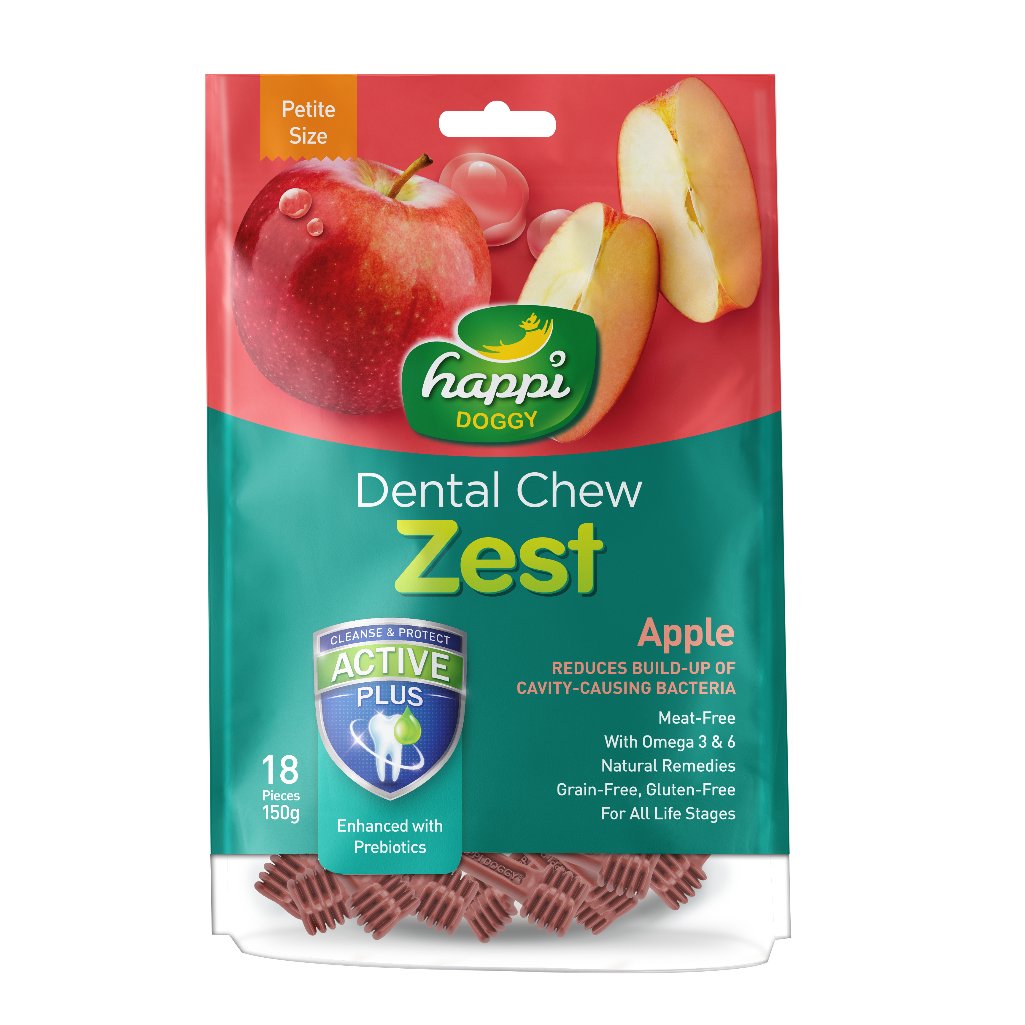 HAPPI DOGGY DENTAL CHEW ZEST  