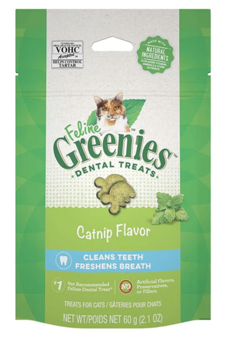 Greenies Catnip Flavor Dental Cat Treats 2.1oz