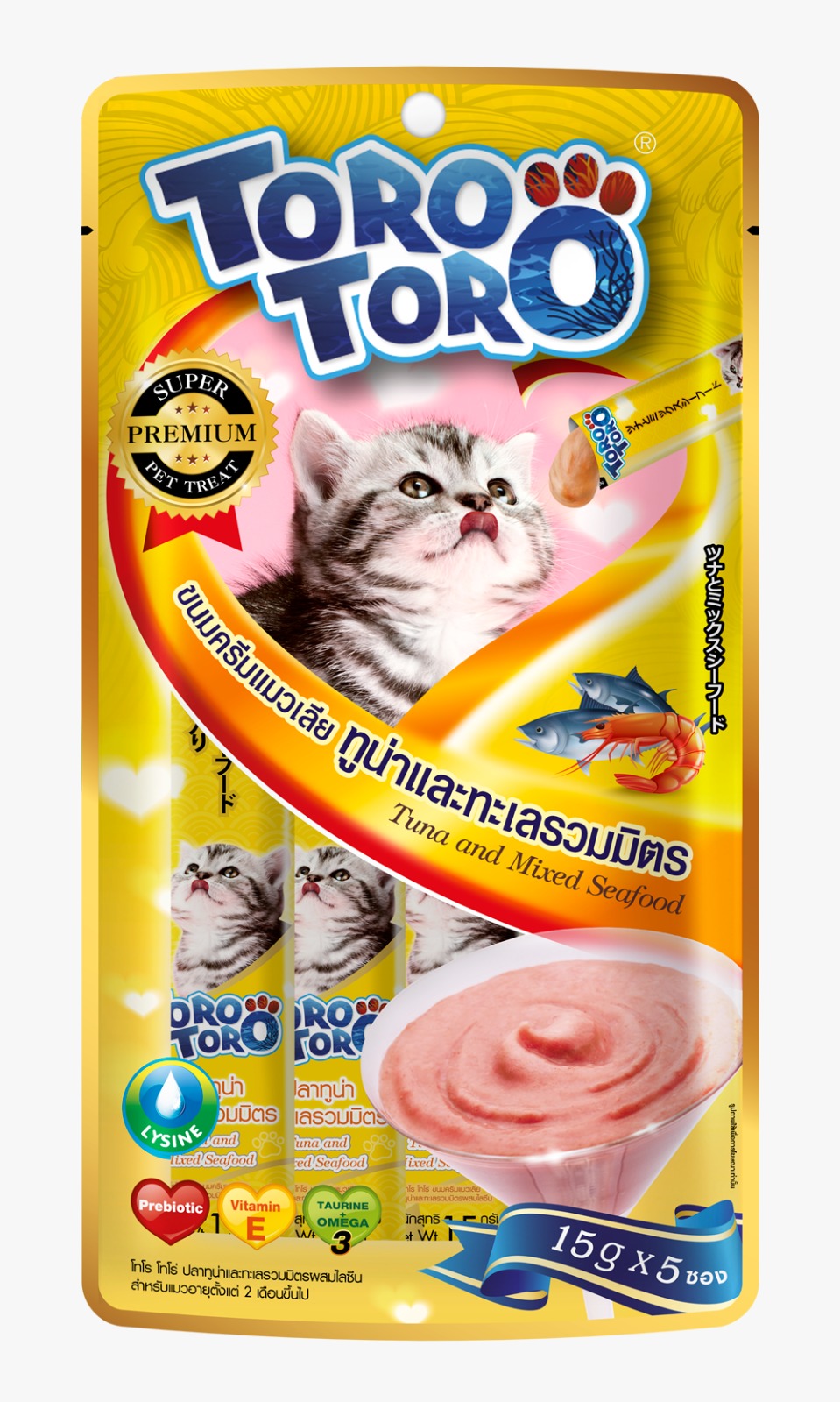 TORO TORO Tuna & Mixed Seafood 15g x 5