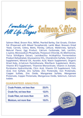 Nutri Edge Holistic Dog Food Salmon and Rice