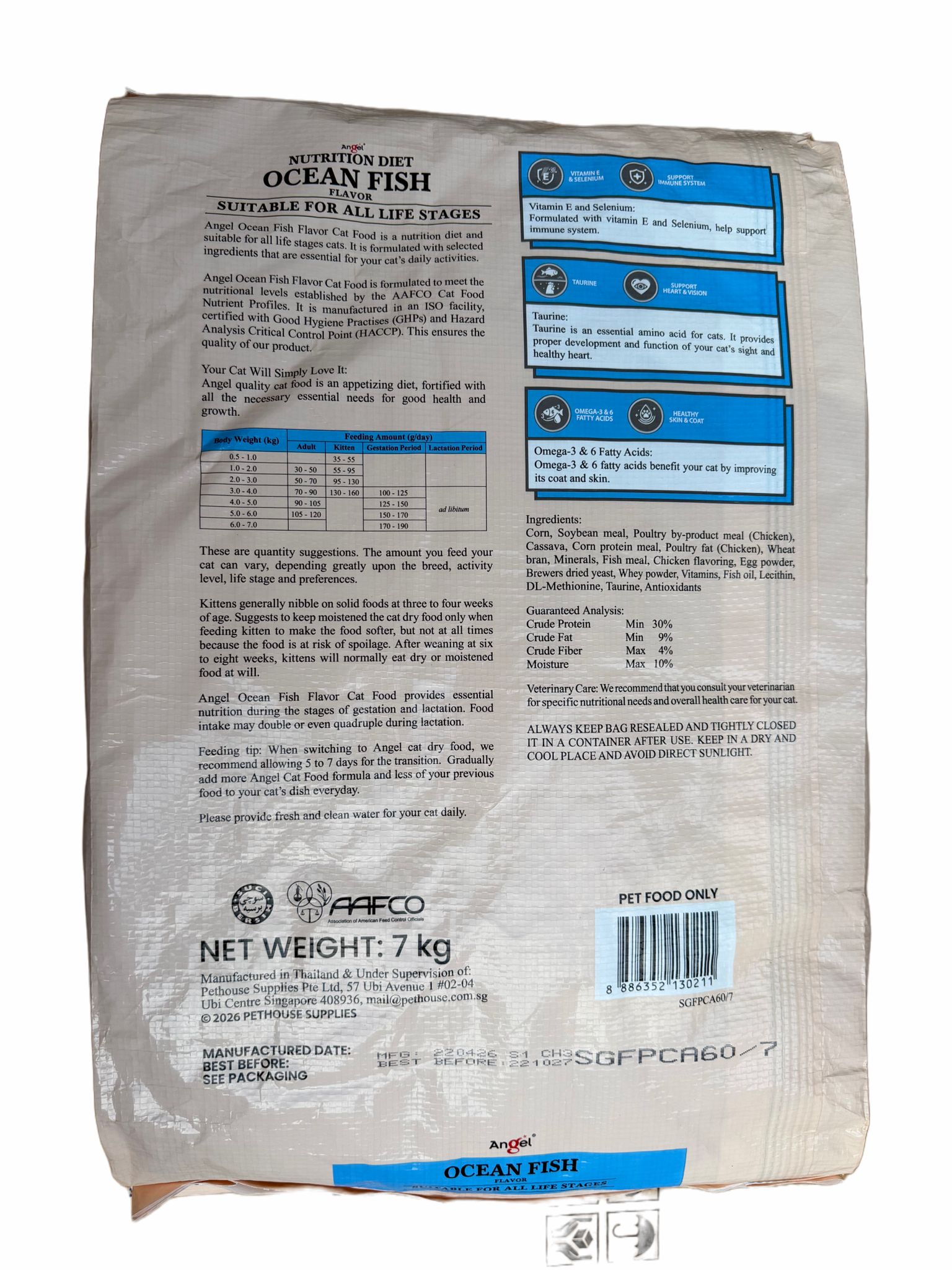 Angel Nutrition Diet Ocean fish 7kg