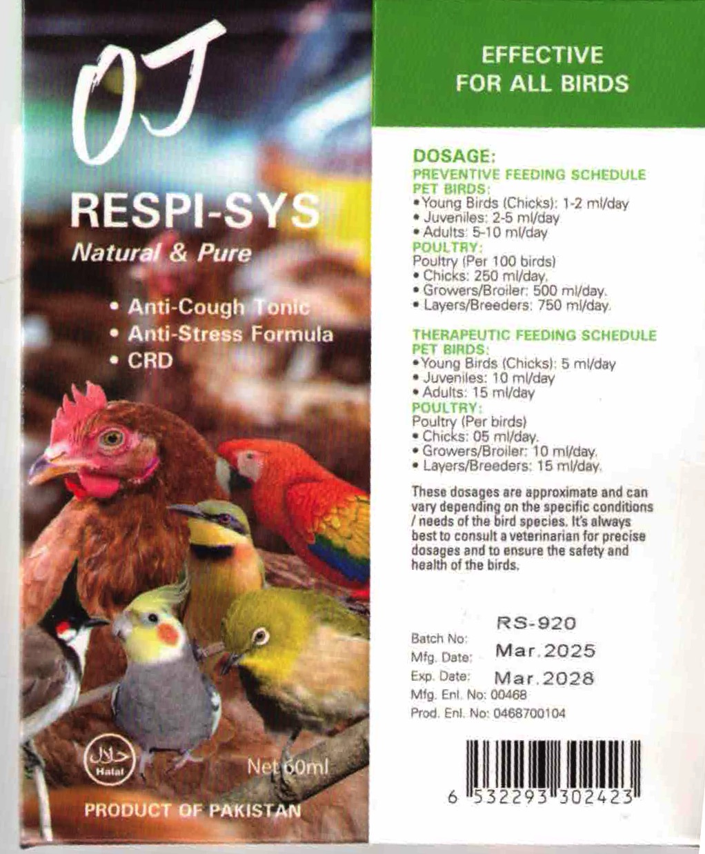 OJ RESPI-SYS 60