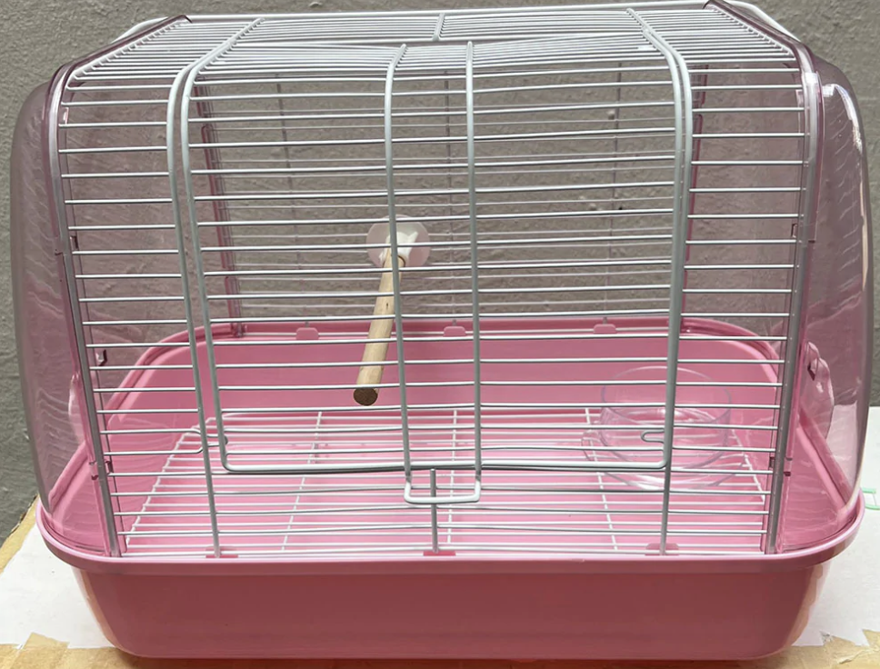 Bird Carrier Blue / Pink Size S