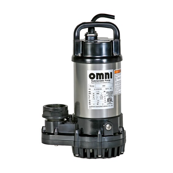 Tsurumi Pump OM3 Submersible Fish Pond pump / Aquarium pump / Water feature Pump / Water Pump Made in Japan