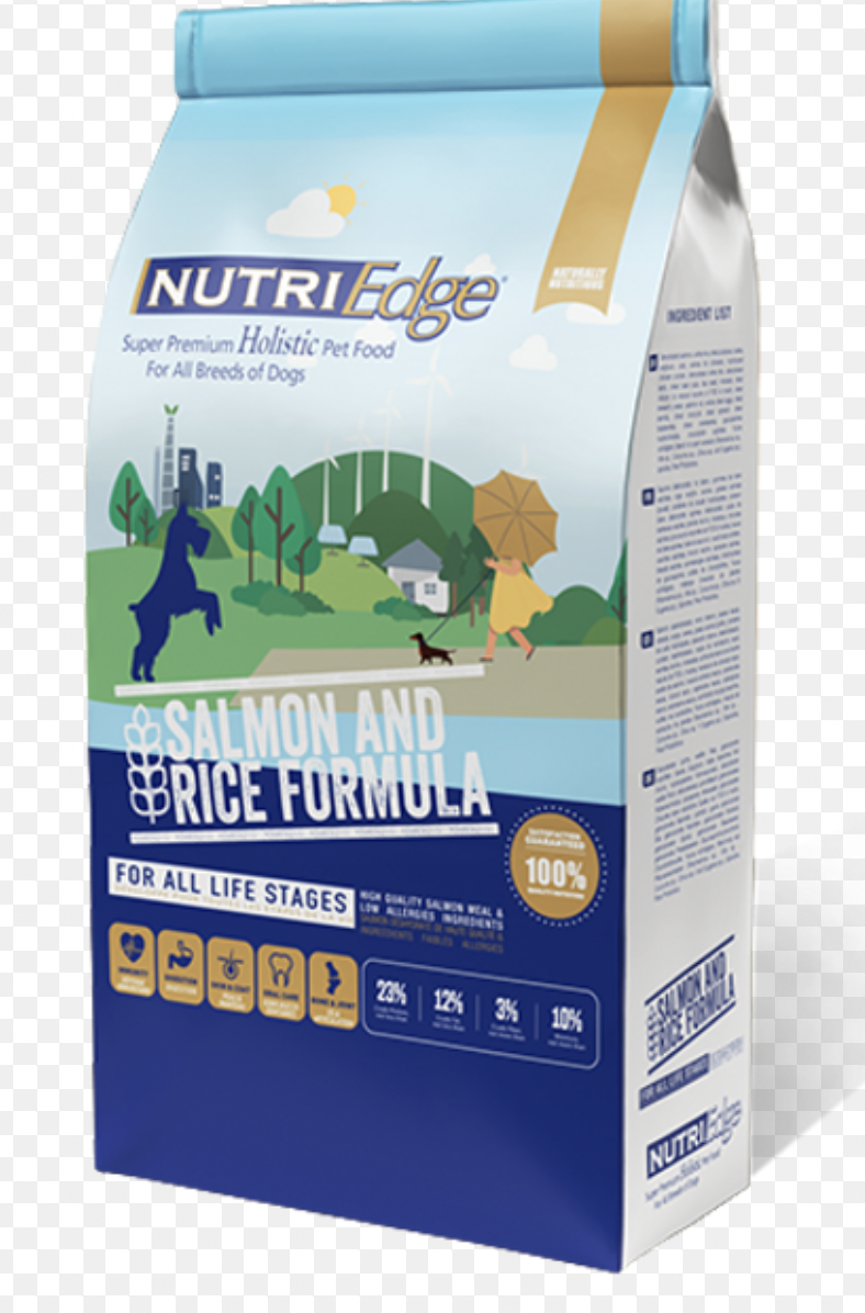 Nutriedge All Life Stage Dog Food - Salmon & Rice, Lamb & Rice (3kg)