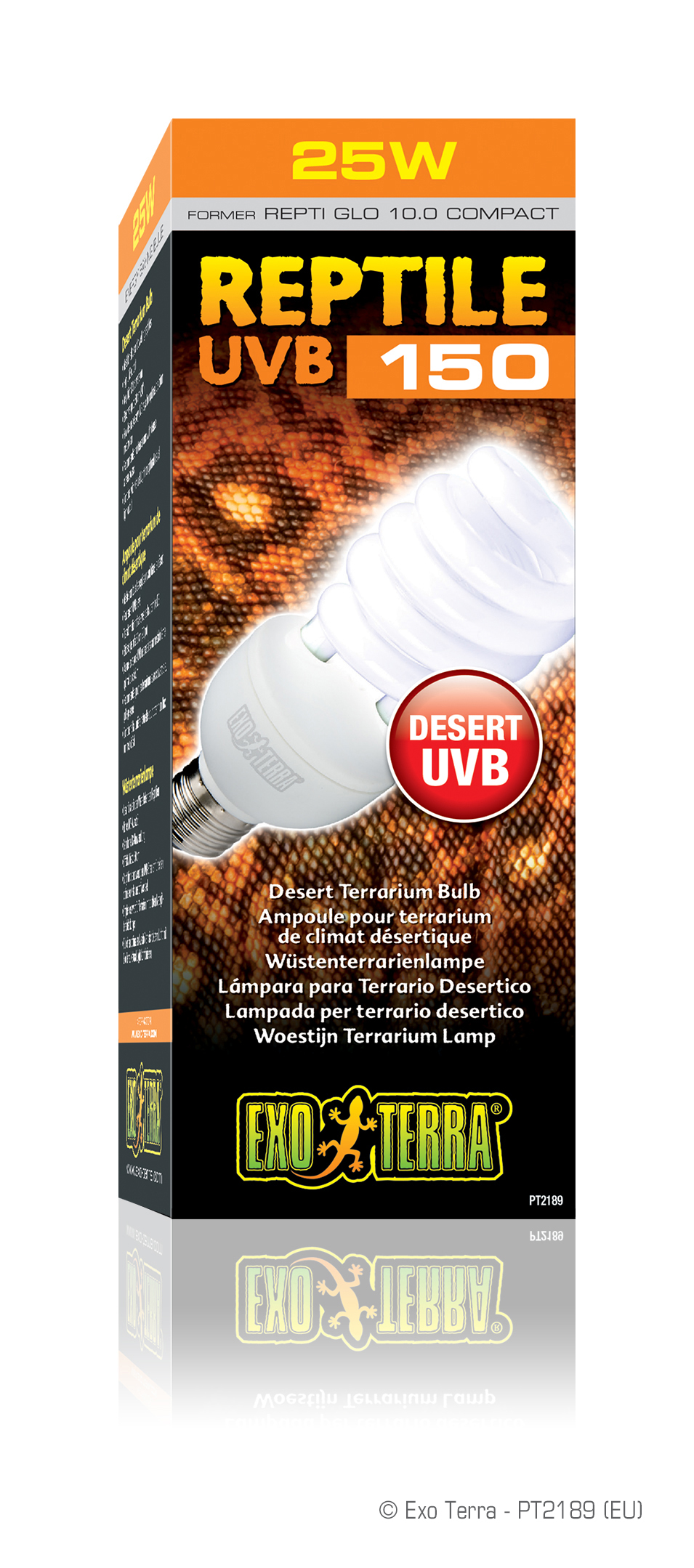 EXO TERRA Reptile UVB 150 25W (PT2189) Desert Terrarium Bulb 