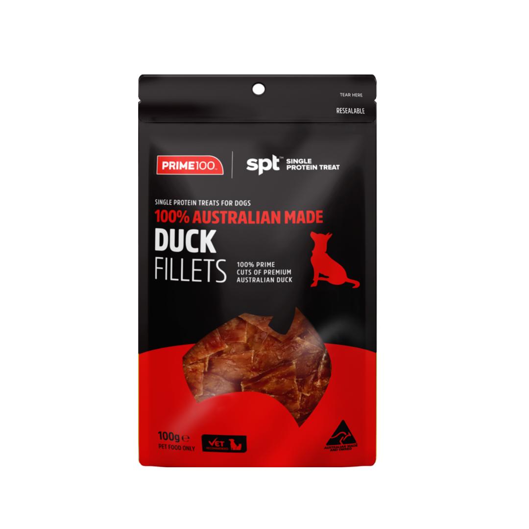 Prime100 Dog Single Protein Treat Duck Fillets 100g Prime100 Dog Single Protein Treat Duck Fillets 100g