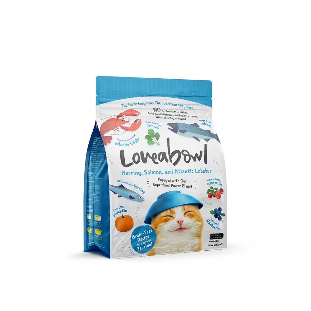 LOVEABOWL HERRING SALMON AND ATLANTIC LOBSTER CAT FOOD 
