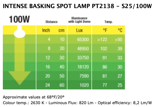EXO TERRA Intense Basking Spot S25 100w (PT2138)