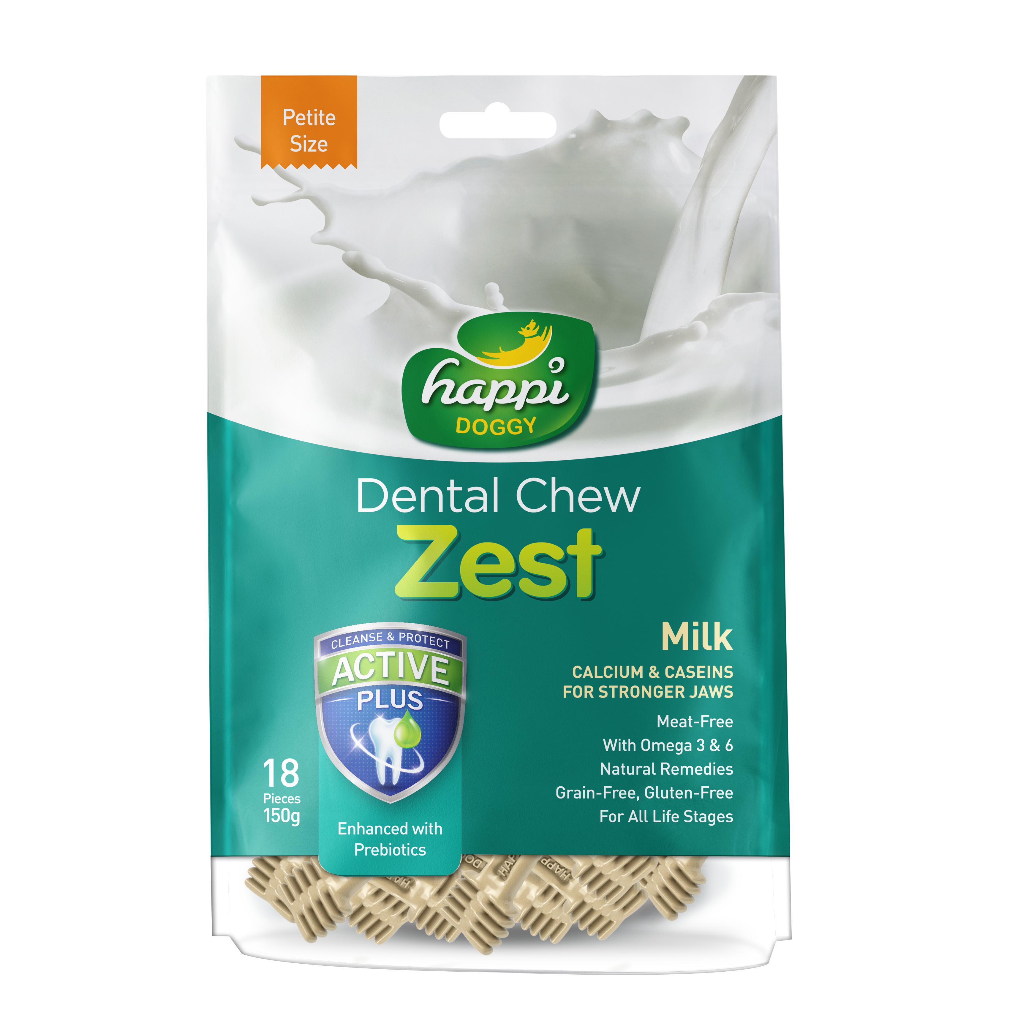 HAPPI DOGGY DENTAL CHEW ZEST  