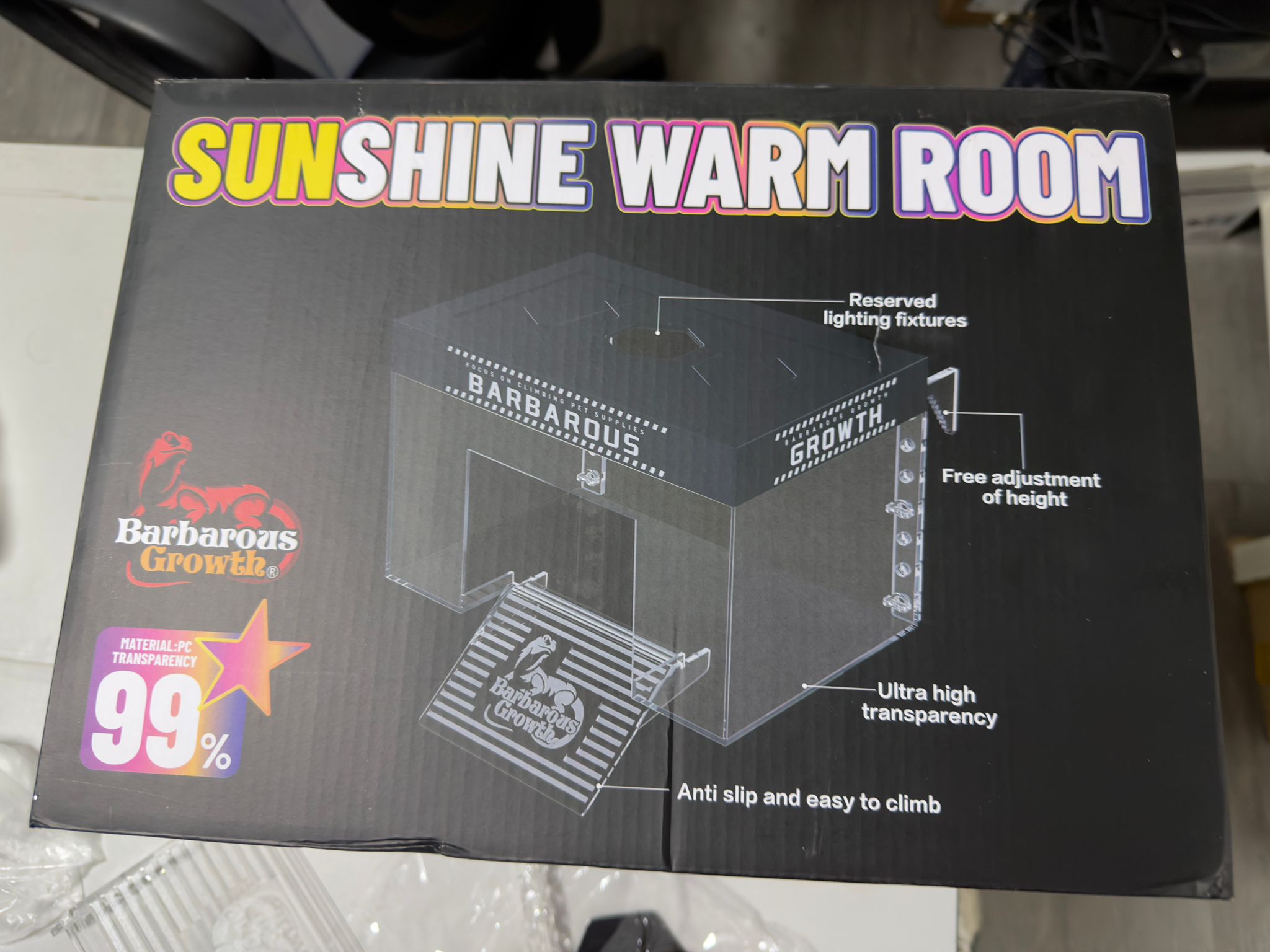 BARBAROUS GROWTH GOLDWR-02 Turtle WARM ROOM 25x16x16m