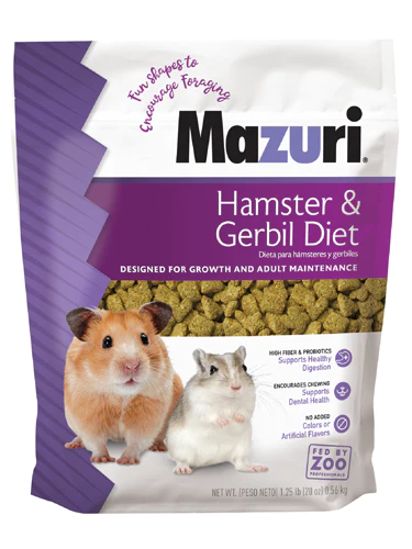 MAZURI® HAMSTER & GERBIL DIET 1.25lb #5M7V