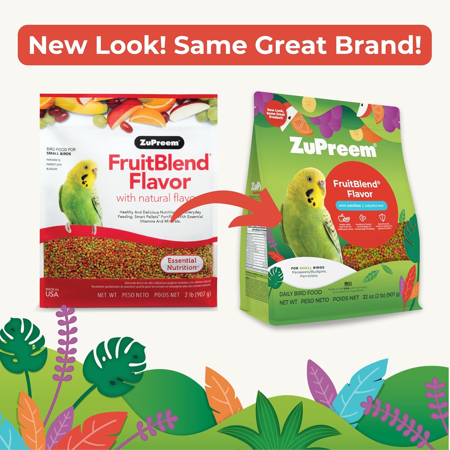 ZuPreem FruitBlend® Flavor with Natural Flavors SMALL BIRDS 907g