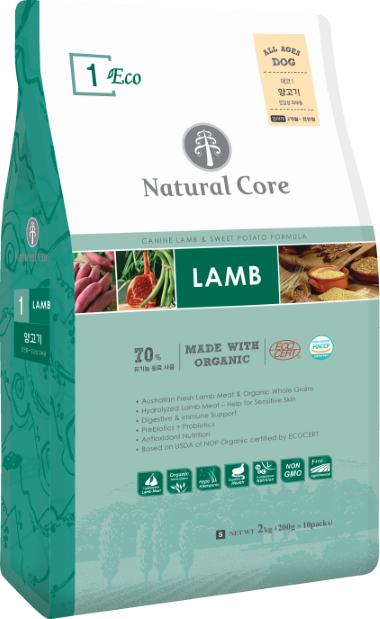 Natural Core Eco 1 Organic Hypoallergenic Lamb & Sweet Potato Dry Dog Food 