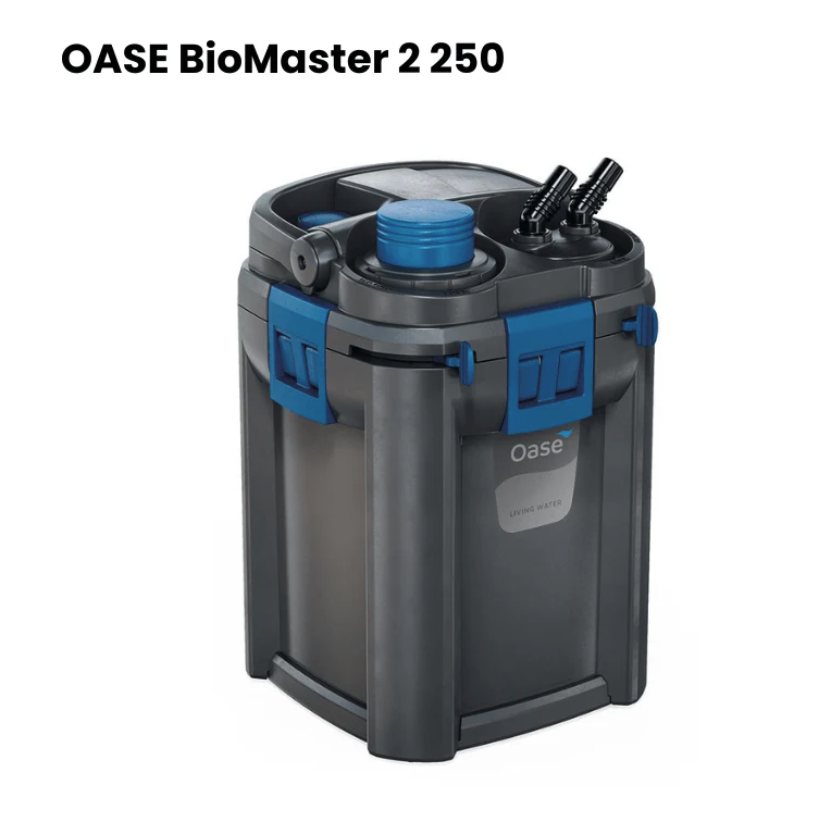Oase Biomaster 2 250 (w/Innovative PreFilter Function) - External Canister Filter 3yr Warranty (New version!) faster flow !