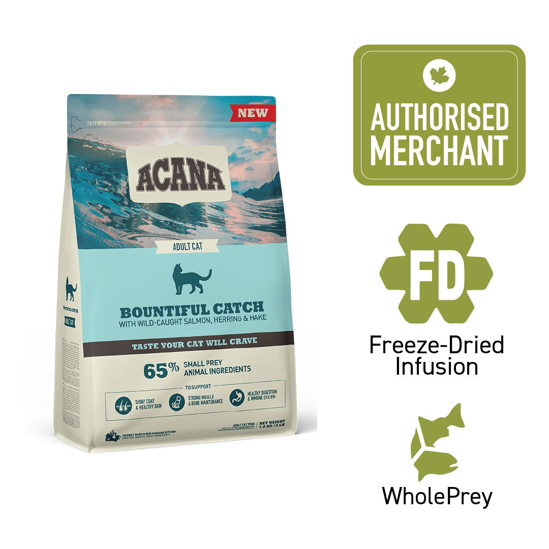 ACANA Freeze-Dried Coated Bountiful Catch Cat 4.5kg