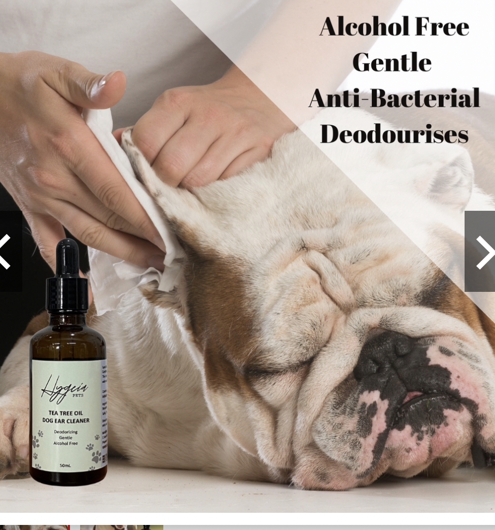 Hygeia Pets Tea Tree Oil Dog Ear Cleaner 50ml