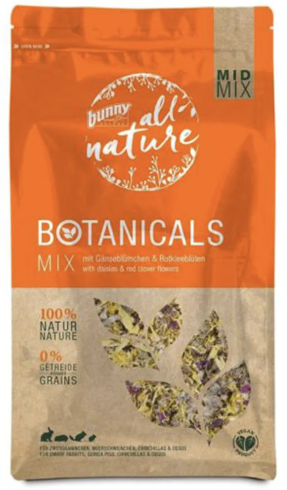 Bunny Nature Botanicals Mid Mix Daisies & Red Clover Flowers 120g