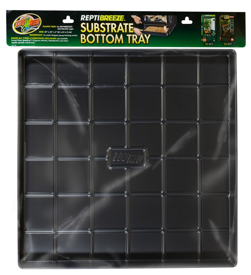 ZOOMED NT-13T ReptiBreeze® NT-13T Substrate Bottom Tray Dimensions: 24″ x 24″ x 2″