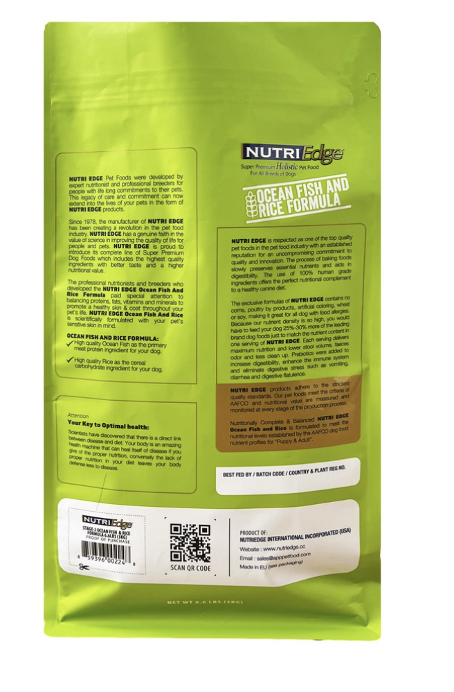 Nutriedge Super Premium Holistic Premium Dog Food 3KG