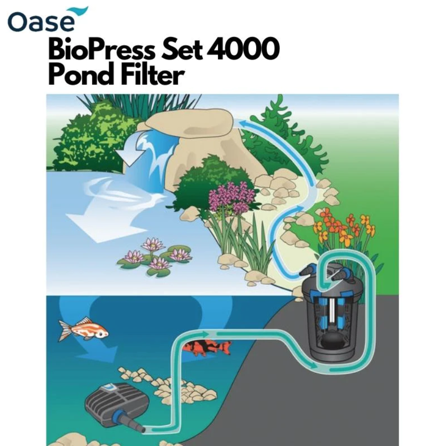 OASE BioPress Set 4000 Pond Filter