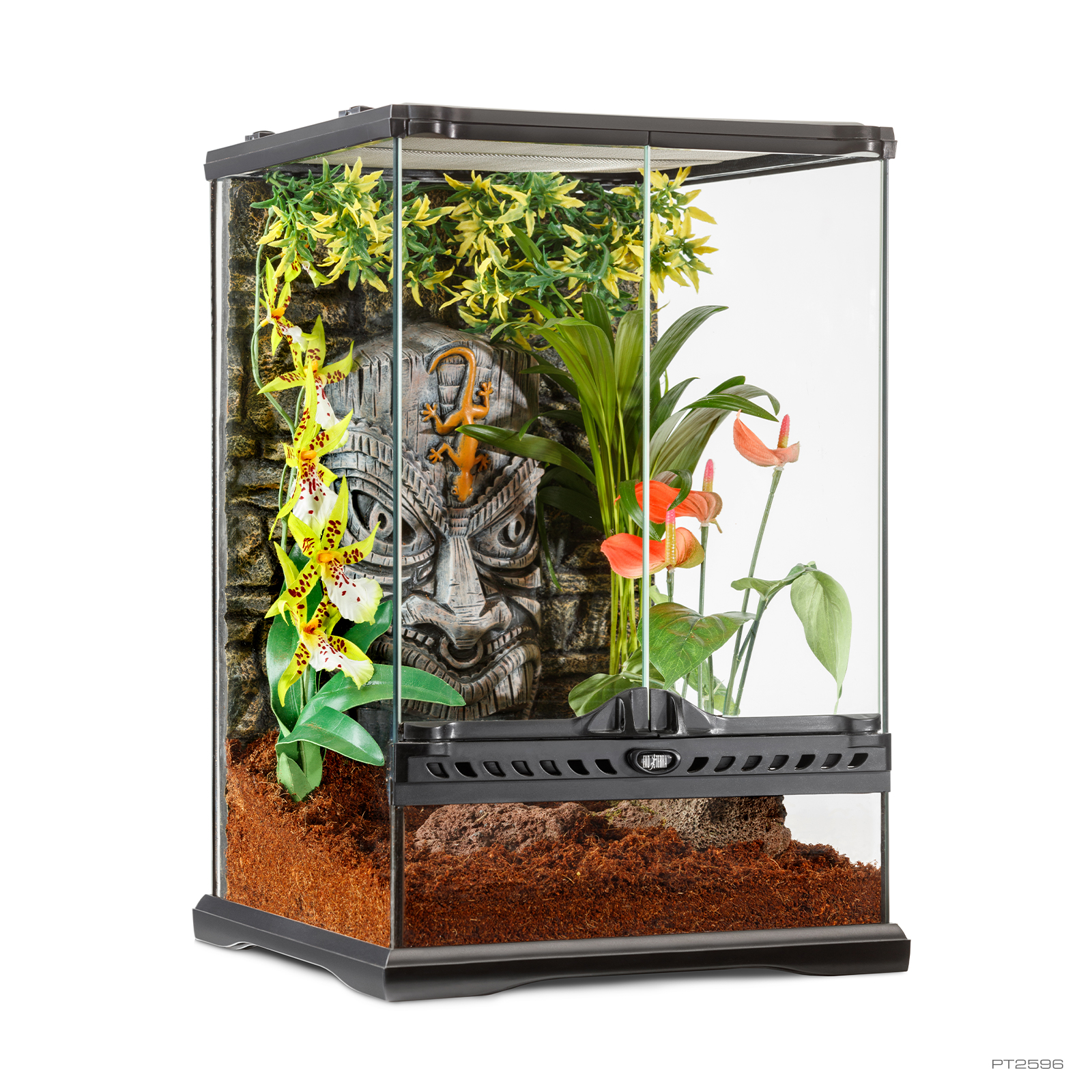 EXO TERRA TERRARIUM TIKI MINI TALL PT2596 DIMENSIONS (DXWXH) 30 X 30 X 45 cm 12 X 12 X 18 