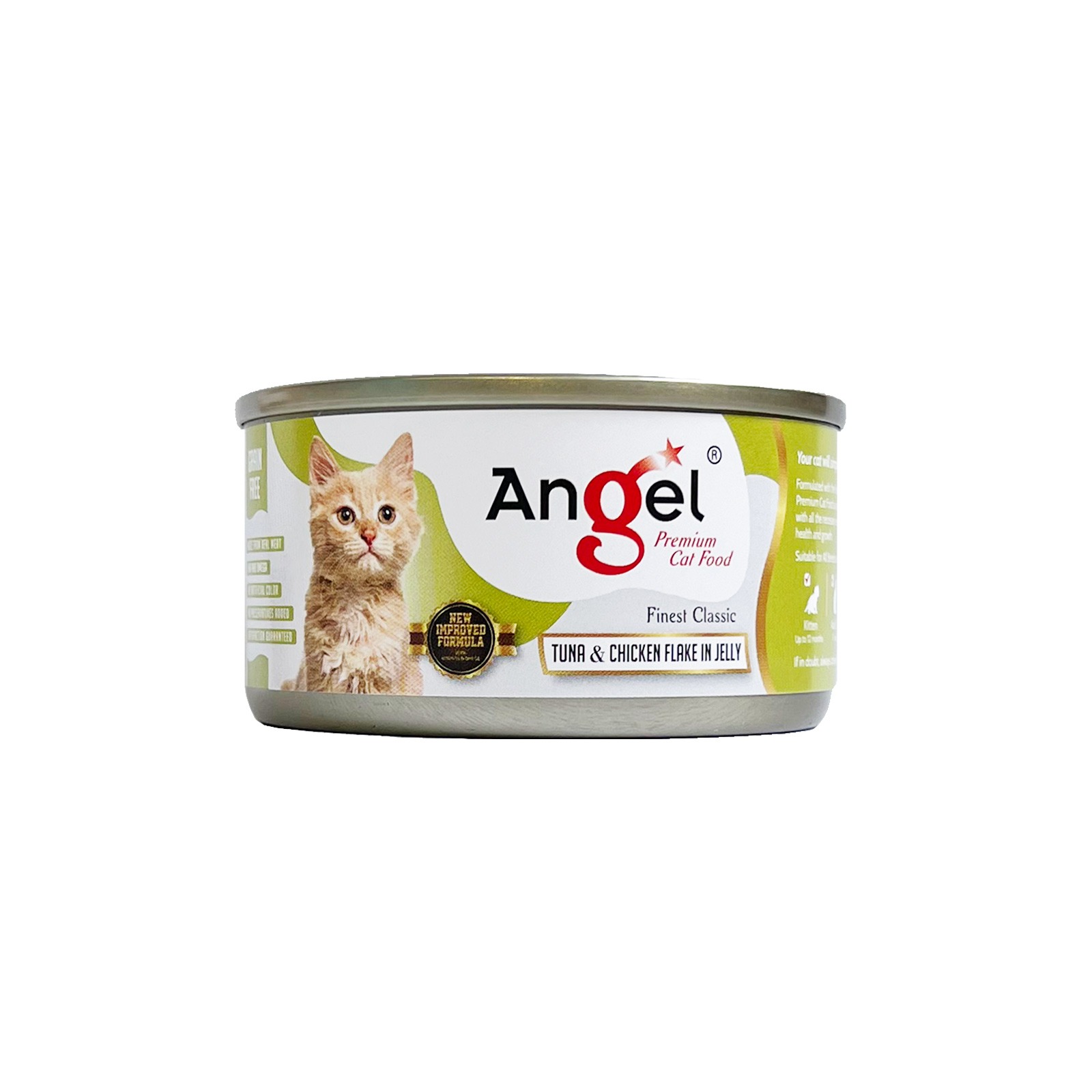 ( NEW ) Angel Tuna & Chicken Flake in Jelly 80g / 1 carton 