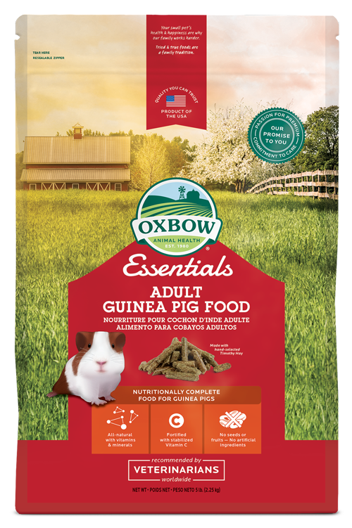 OXBOW ADULT GUINEA PIG FOOD 5LB/10LB