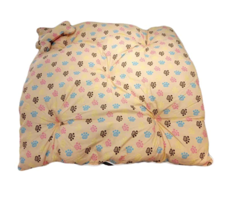 PET Colourful Paws Light Brown Slumberland Dog Bed (2 Sizes)