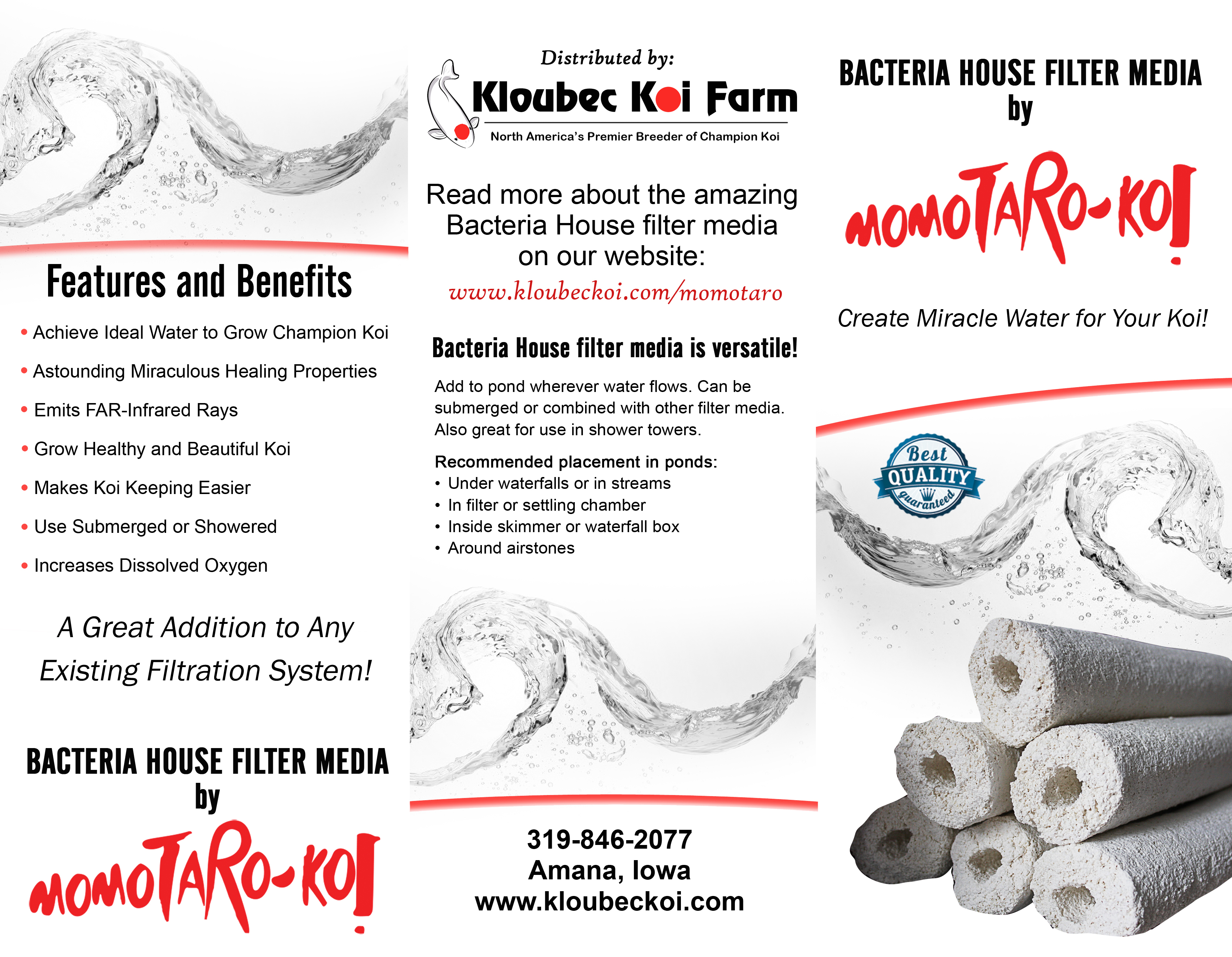 Momotaro Bacteria House (Japan) - Koi Pond Bio Filter Media 10KG
