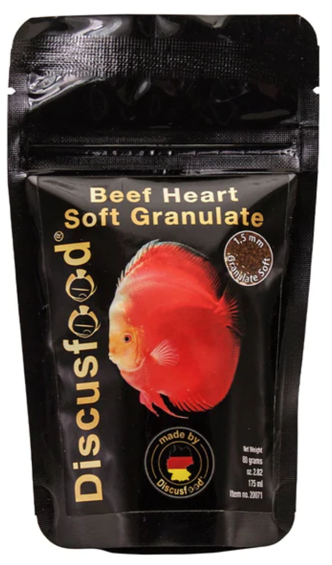 DISCUS FOOD Beef Heart Soft Granulate 80g 20071