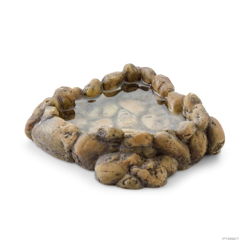 EXO TERRA CORNER WATER DISH PT2827 MEDIUM Pebble Water Dish 