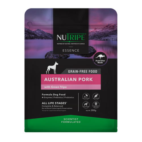 Nutripe Dog Essence Australian Pork-with-Green-Tripe Food      3 Sizes