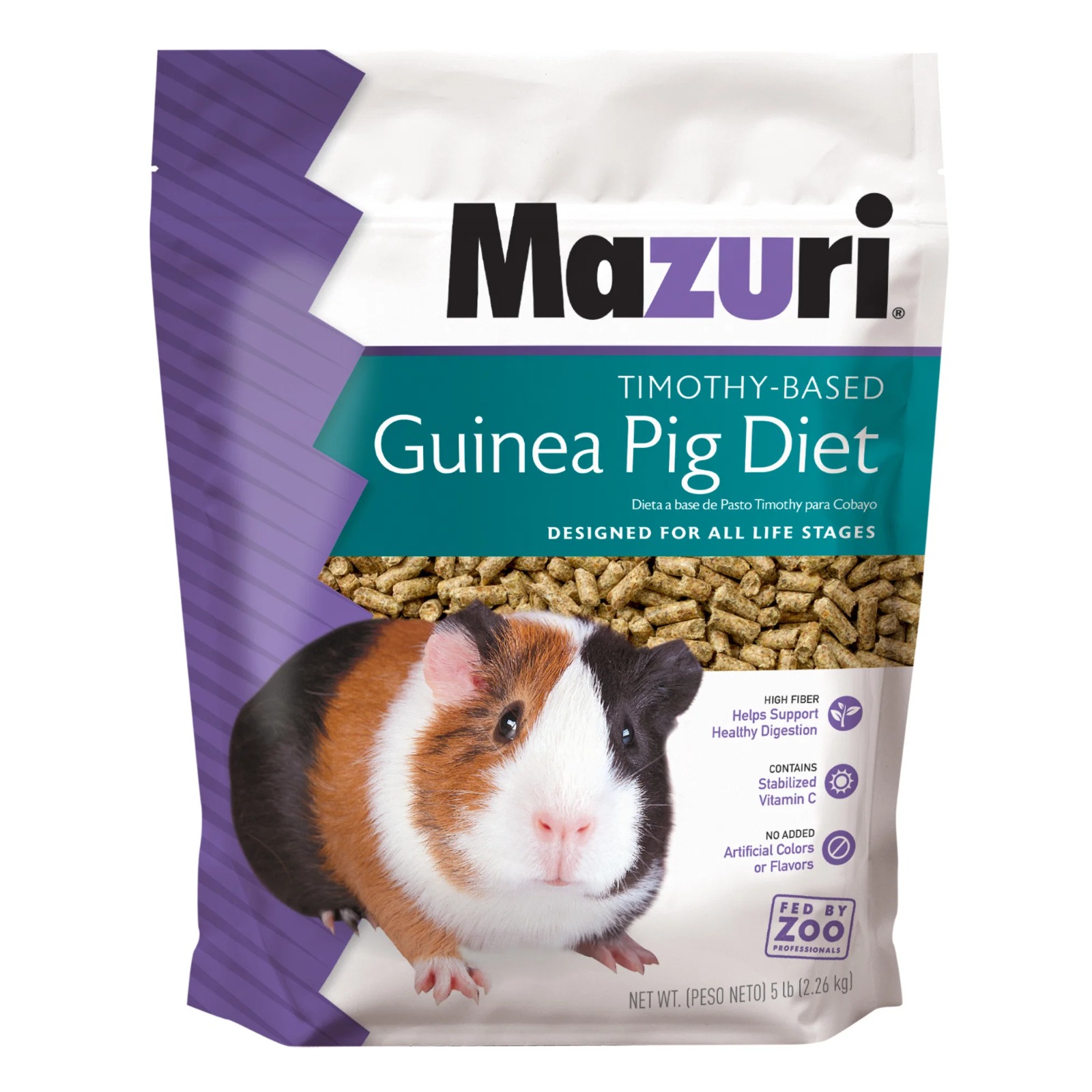 Mazuri Timothy-Based Guinea Pig Diet 5lb 5E6A