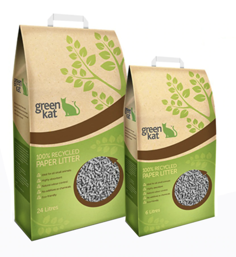 Green Kat 100% Recycled Paper Litter 24L