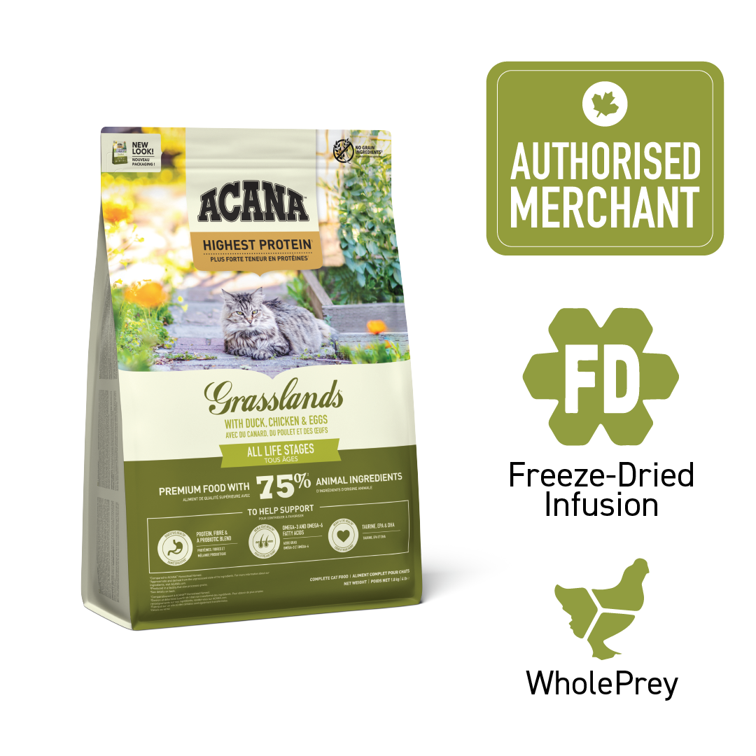 ACANA Freeze-Dried Infused Grasslands Cat 1.8kg