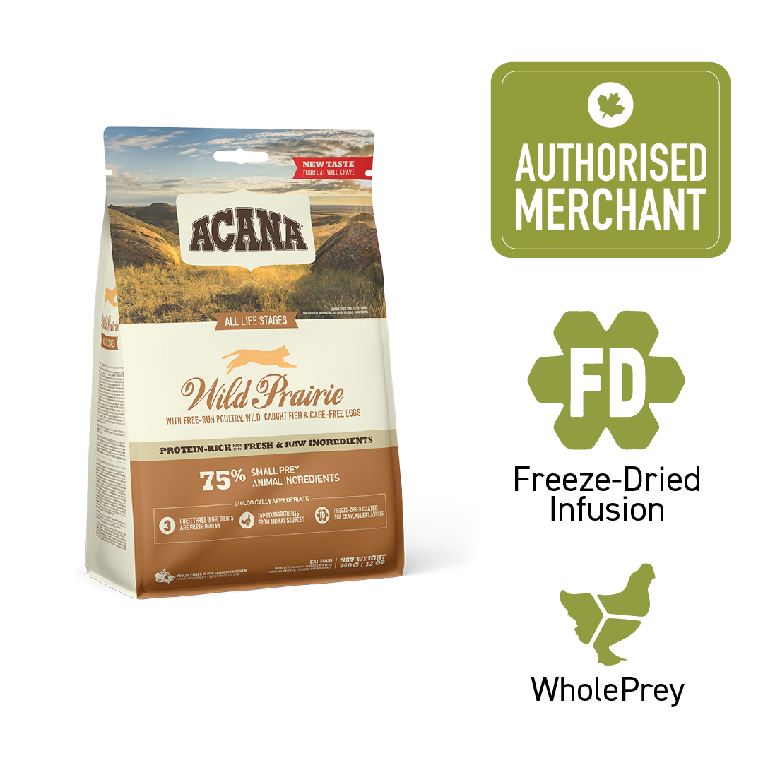 ACANA Freeze-Dried Infused Wild Prairie Cat 340g