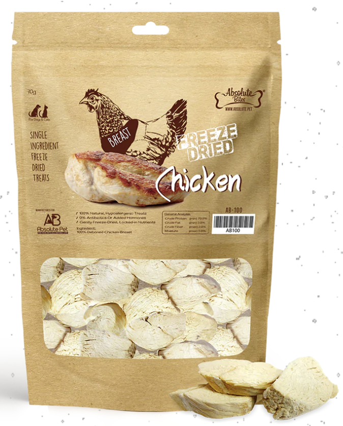 Absolute Bites Freeze Dried Chicken 70g