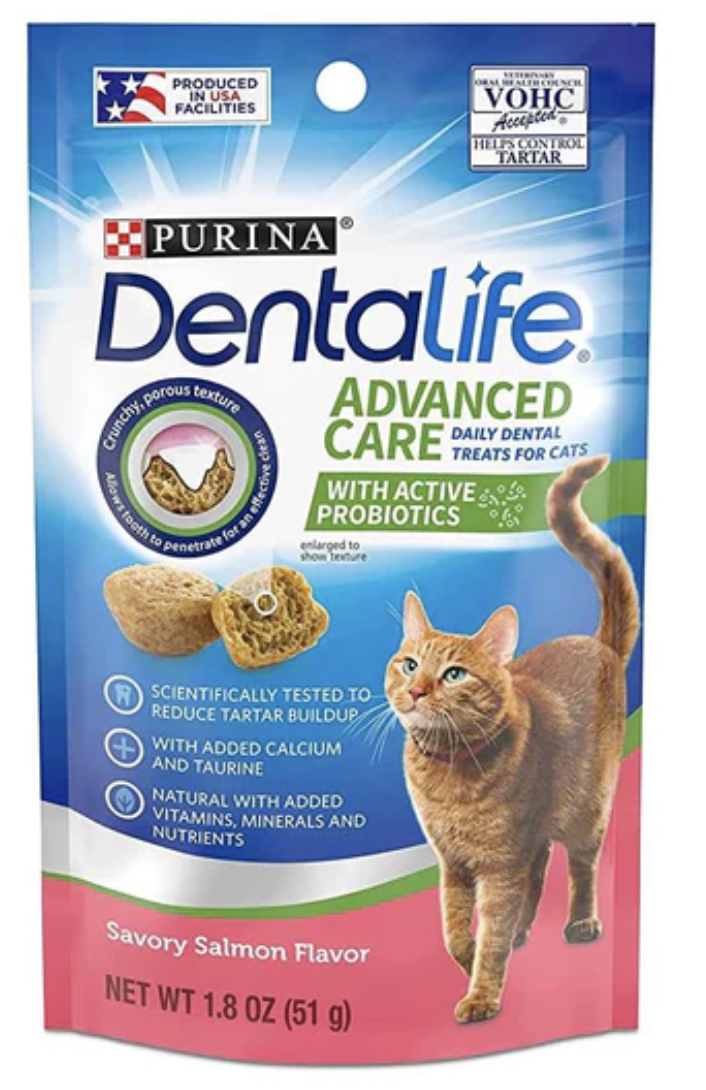 Dentalife Savory Salmon Dental Cat Treats 1.8oz (51g)