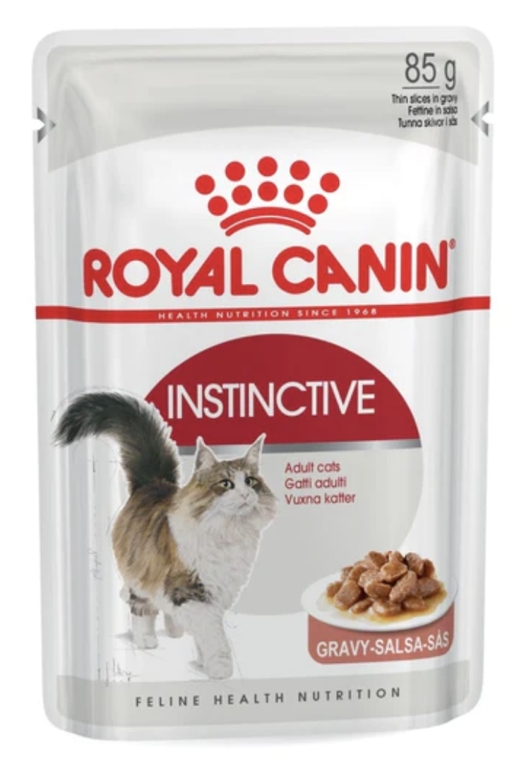 Royal Canin Feline Health Nutrition Instinctive Adult Pouch Cat Food 85g x12