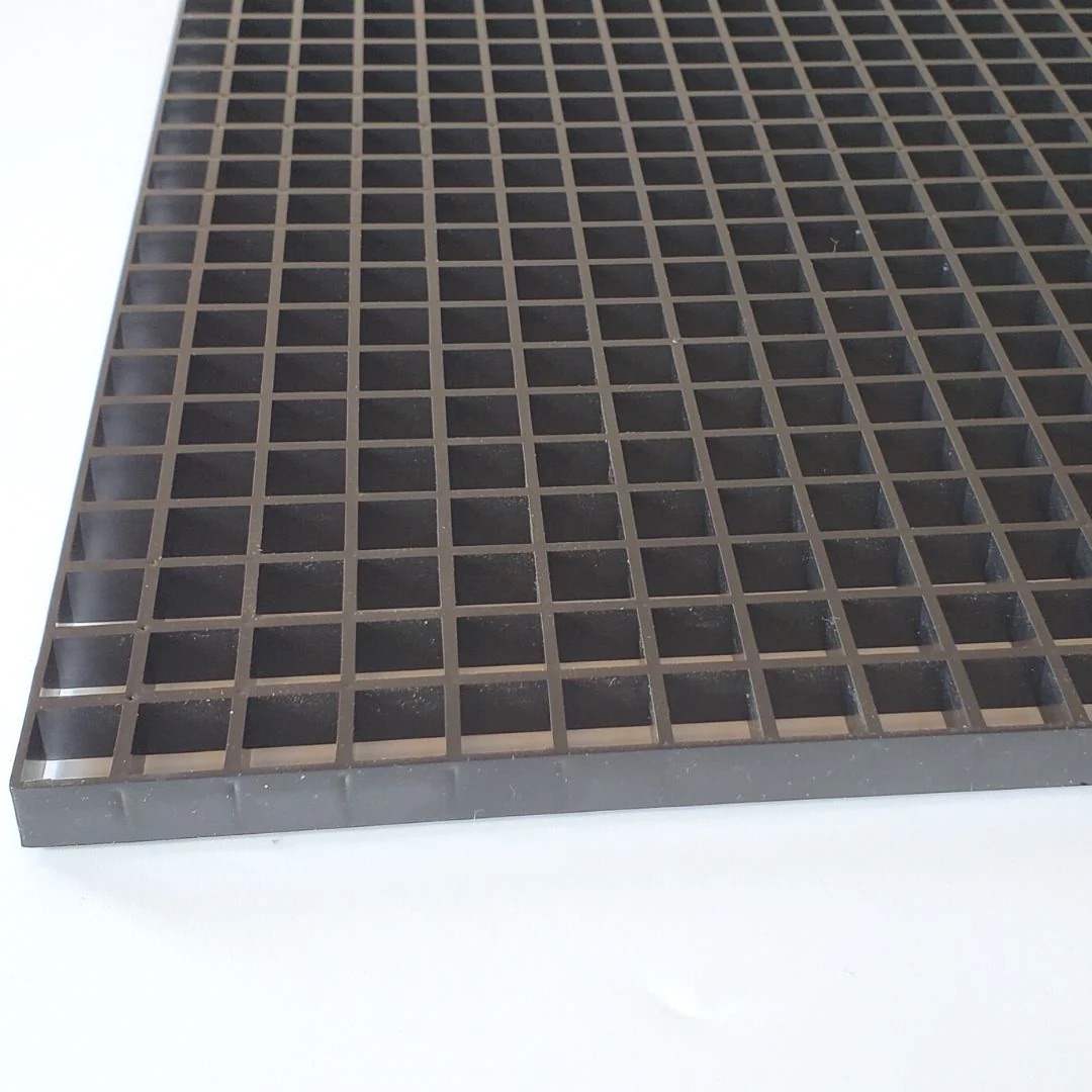 NF Plastic eggcrate filter grilles Black 120 x 60cm