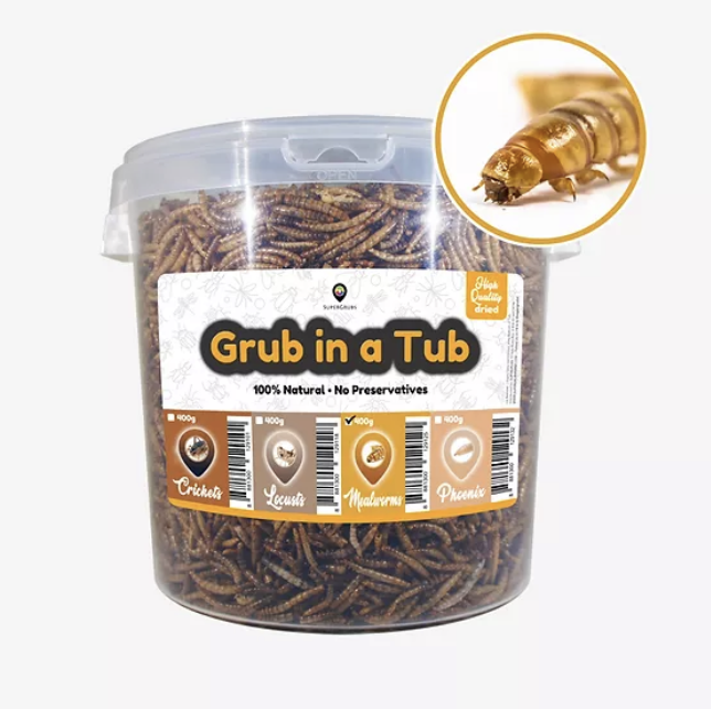 SuperGrubs Dried Mealworms Mealworms 400g