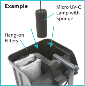 AQUAZONIC® MICRO SUBMERSIBLE UV-C LAMP 3Watt UV209