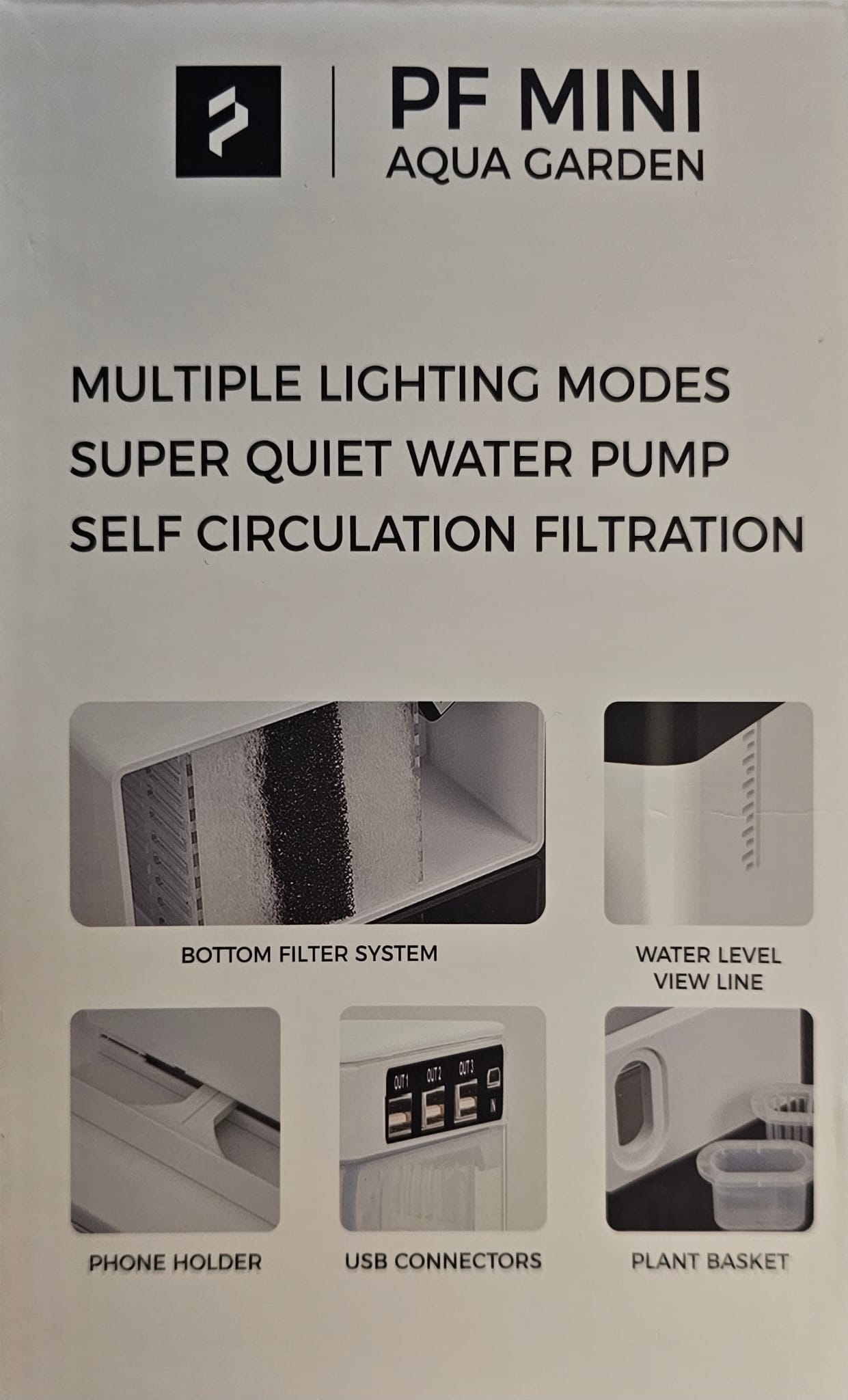 PF Mini Aqua Garden MINI Aquarium Tank set 20cm x 10cm x 24cm