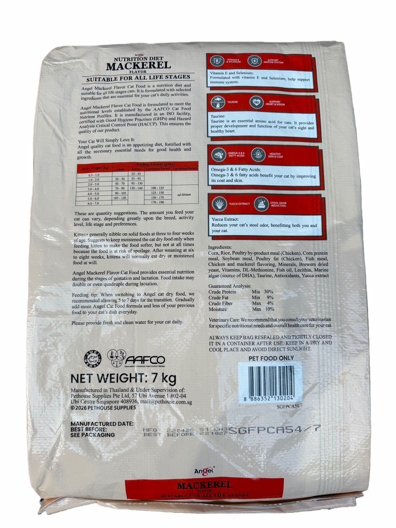 Angel Nutrition Diet Mackerel 7kg