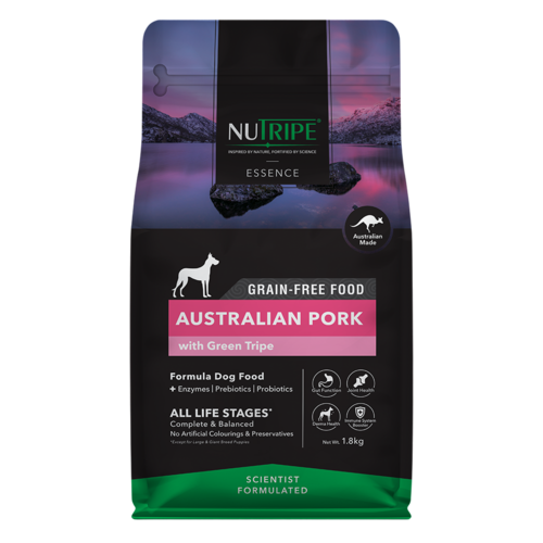 Nutripe Dog Essence Australian Pork-with-Green-Tripe Food      3 Sizes
