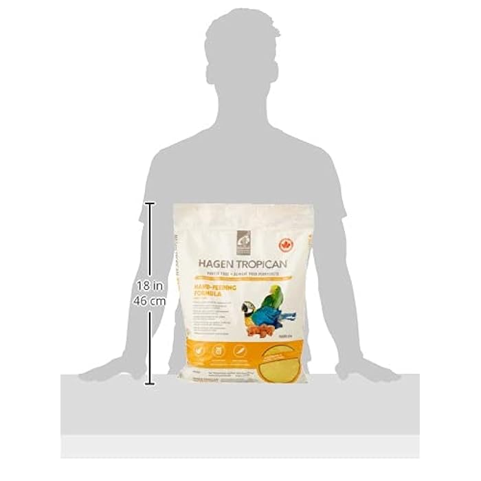 Hagen Tropican Hand Feeding Parrot Food, 2kg Baby Bird Food for Optimal Growth CD-304