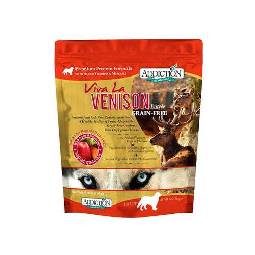  Addiction Dog Viva La Venison     2 Sizes