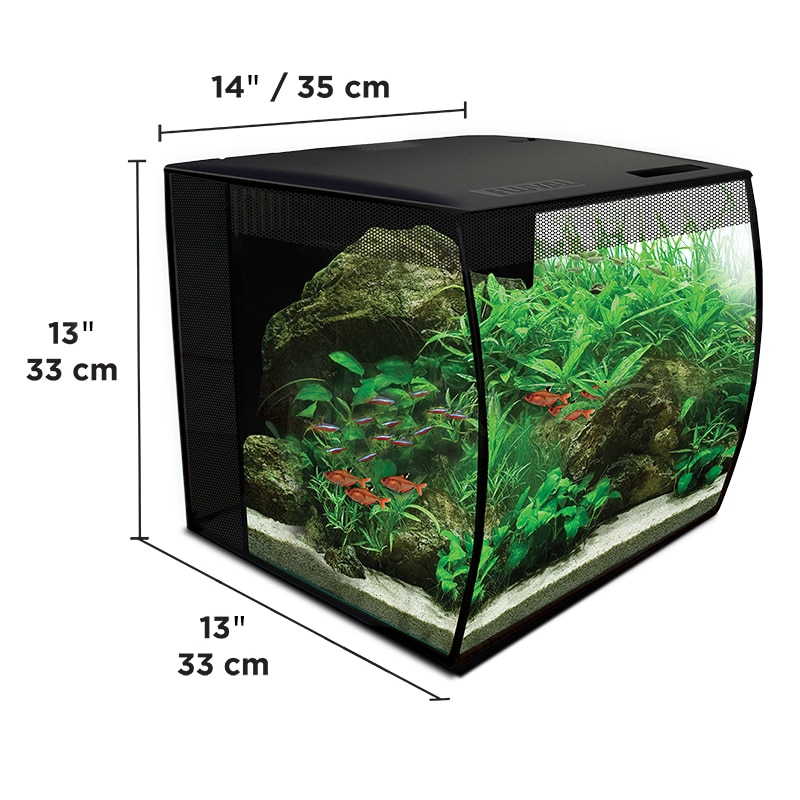 Fluval Flex 34L Aquarium Kit #15004 Black