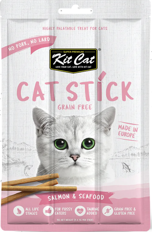 KitCat Cat Stick Grain-Free Salmon & Seafood 15g